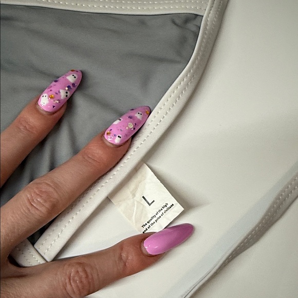 Gray String Triangle Bikini - Picture 6 of 7